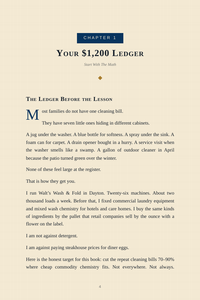 Interior preview page showing the never list and monthly round